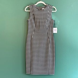 Calvin Klein Houndstooth Sleeveless Dress (size 6)